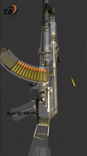 AK-47 Rifle Animation | Internal Mechanism & How It Works