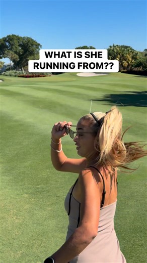 WHAT IS SHE RUNNING FROM?? | Gabbygolfgirl