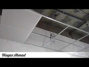Drop Ceiling or suspended Aluminium ceiling Installation and overview