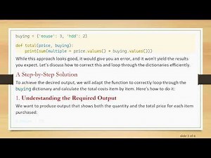 Mastering Looping Through Dictionaries in Python