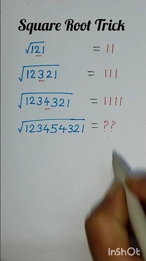 Square Root Trick 😁 Maths Tricks #maths #square #mathstricks #learning