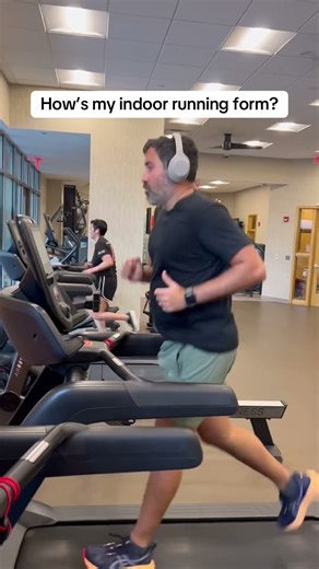 How’s my indoor running form? #running #runningtips #runningcoach