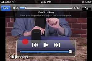 How to precisely fast forward & rewind iphone videos
