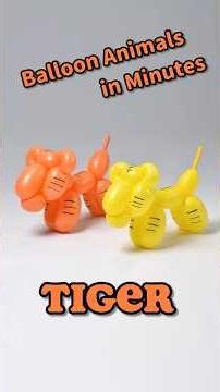 Balloon Animals in Minutes _ Tiger #diy #balloncraft