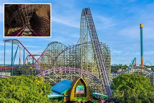 Vid shows ride on 'world's steepest & fastest' roller coaster Iron Gwazi