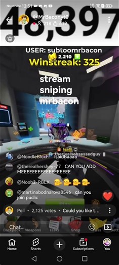 stream sniping hehe #roblox