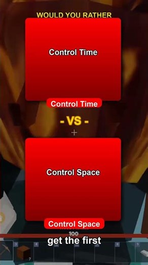 ⏱ Control Time vs Control Space - Roblox #shorts