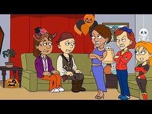 Dora And Caillou Get Grounded On Halloween Day