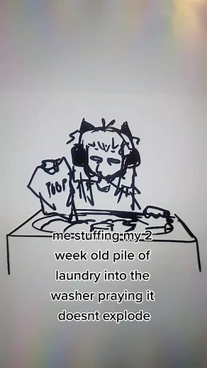 when the washer makes loud scary sounds its my least favorite part #animation #animatic #scarywasher #poop #fyp #fypシ