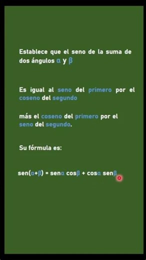 Sine identity of a sum of a compound angle. #elprofefabiomartin #shorts