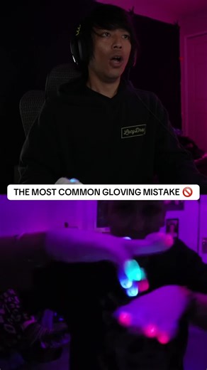 This is a common tracing error in gloving #gloving #lightshow #tutting #edm #rave