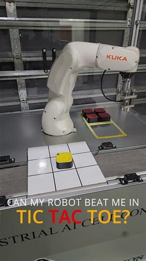 Me vs Robot in Tic-Tac-Toe #artificialintelligence #industrialautomation #kuka #plc
