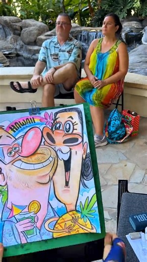 50K views · 807 reactions | Thank you for your face!! #caricatures #caricature #characterdesign #characterartist #cartoonist #hiltonhawaiivillage #fyp #art #waikiki #honolulu #hawaii #oahu #artistsoftiktok #maui #art #honeymoon #maui #artist #foryou #foryourpage | Ninjasketch | Facebook