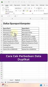 How to Check for Different Duplicate Data in Excel