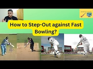 How to Step-out of crease vs. Fast Bowling | Cricket Coaching | Batting Tips