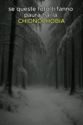 CHIONOPHOBIA, paura della neve 😨 #shorts