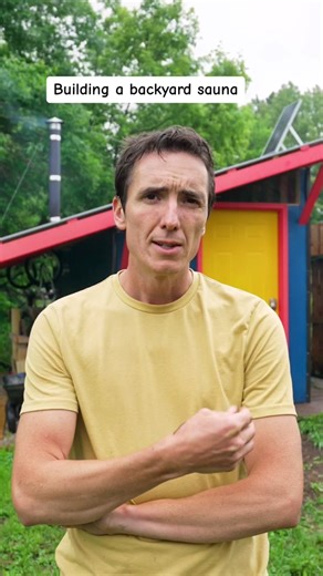 Here is my process of building a wood fired sauna in my backyard using a mix of new and reclaimed materials. #sauna #builders #diy