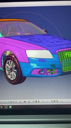 Audi A6 complete vehicle CAD 3D model.#automotive #cad #modeling #audi