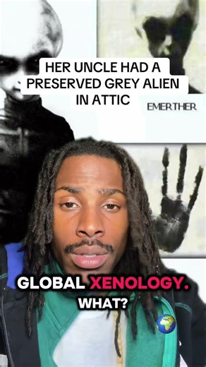 Her uncle Had a grey alien in his attic #shorts