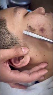 💈Removes all that dead skin and fuzz from a man's face with a straight razor! I'm blown away!