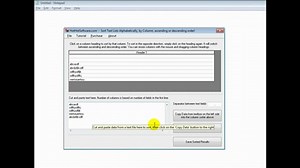 How to Sort Text Lists Alphabetically, CSV Files, by Column or Ascending or Descening Order