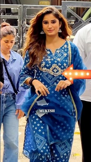 Raveena Tandon's Daughter Rasha in Reasonable AACHHO Chanderi Kurta Set — Price Inside #rashathadani