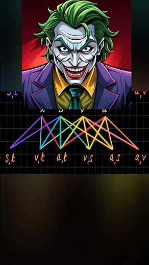 “"Battle of Physics: Joker vs Superman" - 1: The 6 Equations of Motion ⚡🔥 #joker #physics #superman