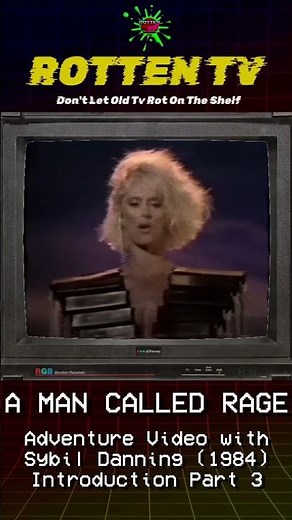 RottenTV: Sybil Danning introduces A Man Called Rage #1984 #80s #italian #shorts #action #movies