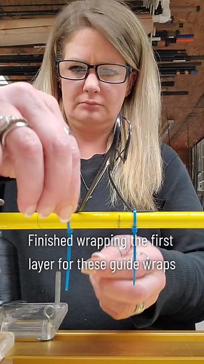 Guide Wrapping Process for Custom Fishing Rods