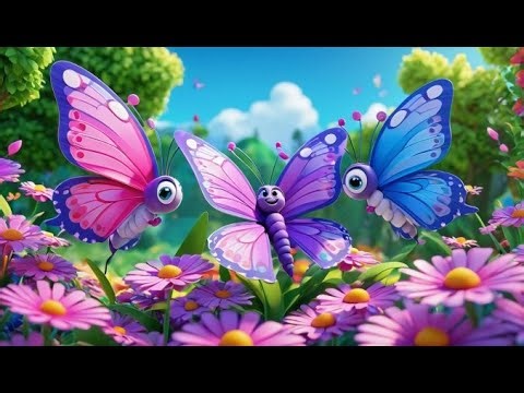 Flutterby Garden Song | Best Nursery Rhymes and Kids Songs Collection