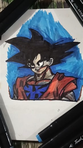 Goku colouring drawing #shorts