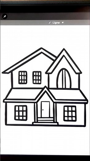comment dessiner une maison moderne facile