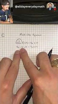 How to solve multi-step equations in Algebra 1! #alldayeverydaymath #algebra #math #fyp