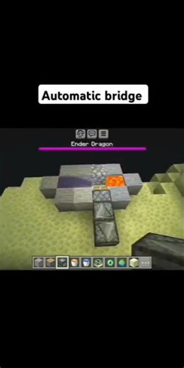 Minecraft Fack auto bridge #minecraft #mctutoria #minecraftbridge