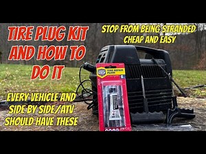 How to Plug a Tire with Tire Plug Kit | Cheap and Easy | Must Have's