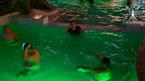 ATM.. our guest Enjoy’n the pool after dinner while playing EDM MUSIC.. #PartyNights Only here at La Encantadia Restaurante & Resort ✨🪩🏊‍♂️👙🩱 | La Encantadia Restaurante and Resort Busuanga