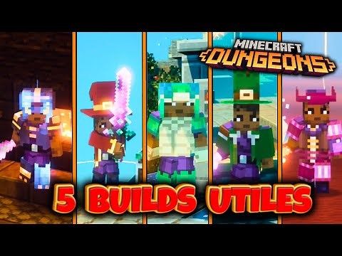 TOP 5 BUILDS LES PLUS UTILES | Minecraft Dungeons