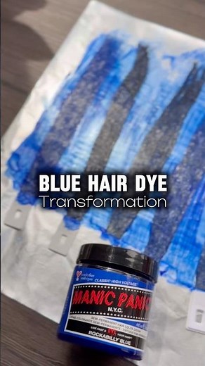 Manic Panic Rockabilly Blue hair dye ‪@manicpanicnyc‬ #haircolor #hairdye #bluehairdye #manicpanic
