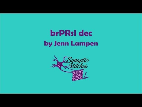 Right Leaning Brioche Purl Decrease - brPRsl dec