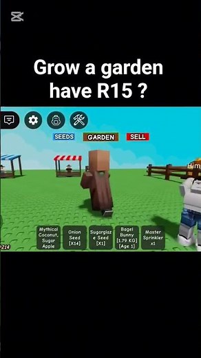 grow a garden have R15 #roblox #growagarden