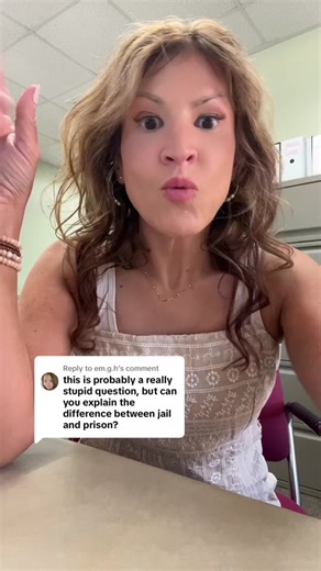 Replying to @em.g.h Queen of extra information here but this is the main difference between jail and prison- and its not a stupid question!! 🩷 #jail #prison #difference #crime #inmate #arrested #law #PTI