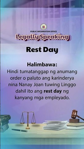 #SCphLegallySpeaking "Rest Day"