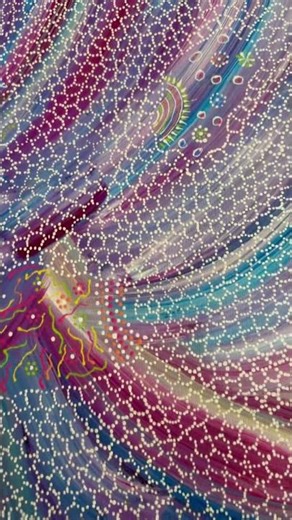 Aboriginal Art | Beautiful artwork by Jedda Kngwarreye | Titled, My Country | From Utopia N.T.