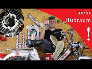 More displacement! Original cylinder bored out! | Puch Maxi S Moped