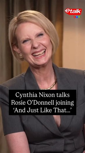 Etalk on Instagram: "And just like that...Rosie O’Donnell is back on television! 🙌 When Lainey chatted with ‘And Just Like That...’ season 3 star Cynthia Nixon, she spoke about Rosie O’Donnell joining the cast in the new season of the hit series - Rosie’s first television role since 2002! Cynthia shares how great Rosie is in the role and how Michael Patrick King tried to get her on the show for YEARS. ‘And Just Like That...’ season 3 premieres May 29th only on @cravecanada! 📺 #AndJustLikeThat 