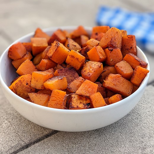 Maple Cinnamon Roasted Butternut Squash
