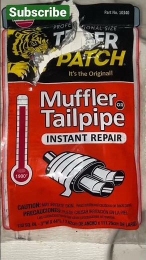 Tiger patch for mufflers And tail pipes Does it work￼