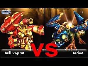 Wunschduell | Drill Sergeant vs Lightcore Drobot Skylanders Giants Duellmodus auf Kraftrad