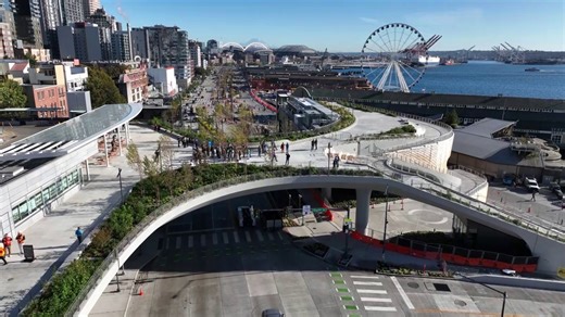 Check out Seattle's new Overlook Walk from above