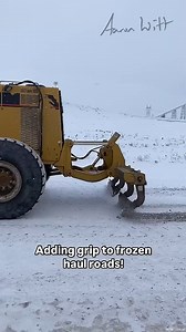 1.4M views · 8.7K reactions | This is how to add grip to frozen haul roads #DidYouKnow | Aaron Witt | Facebook